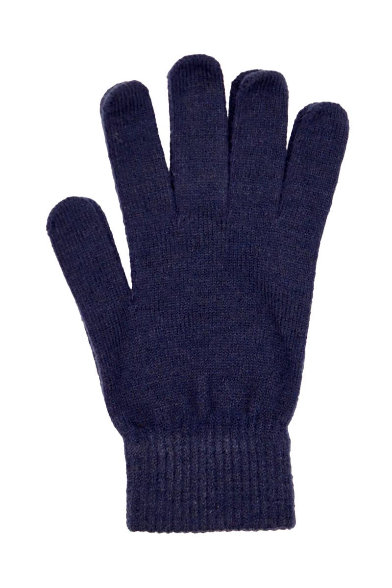 Cap Zone - Vente Gants – unisexe - Gants d'hiver tricotés neutres foncés pour adultes4