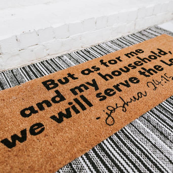 Modern Burlap - Vendita all'ingrosso Zerbino - Zerbino XL — Joshua 24:15 (nuova lunghezza)7