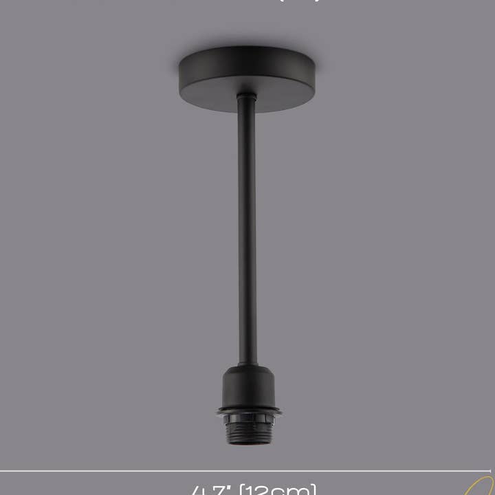 Classic Matte Black Ceiling Light Fixture to Showcase Lamp Shades for wholesale by Happy Homewares