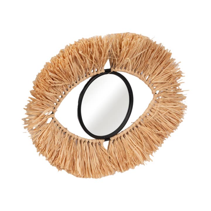 Sagebrook Home - Wholesale Wall Accent - Brown 17 in. x 24 in. Metal Mirrored Eye Wall Accent