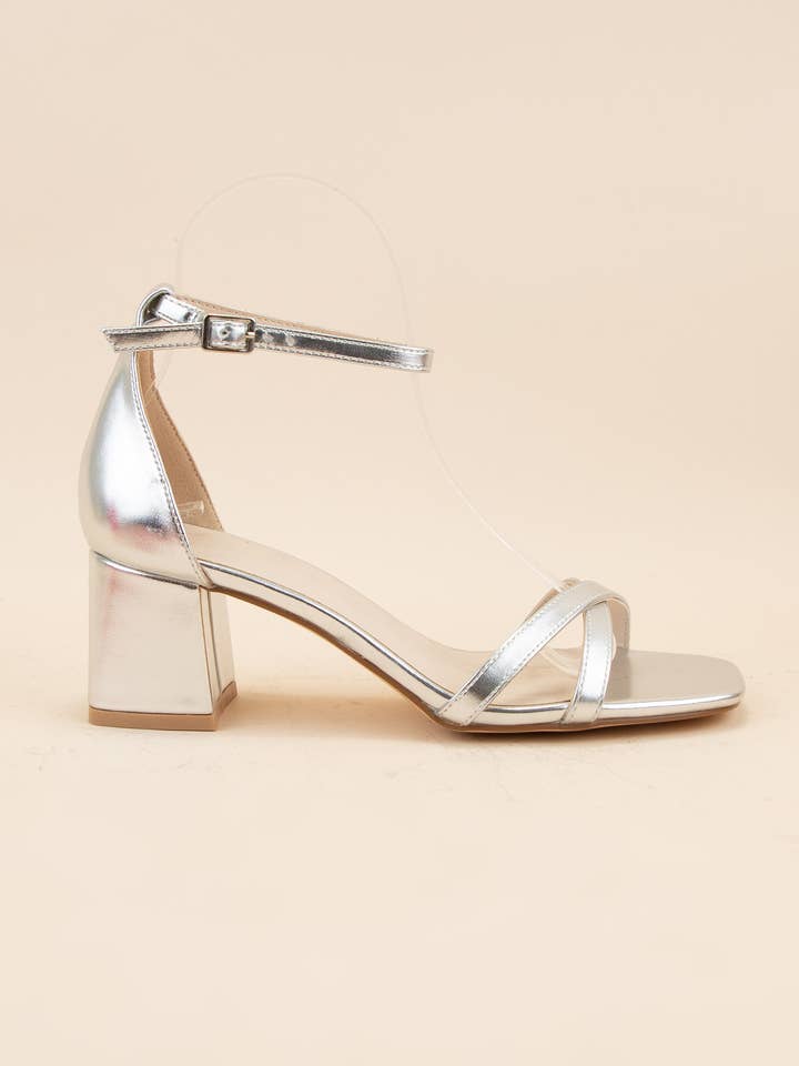 CCOCCI - Wholesale Lage hakschoenen - Dames - EDNA-1 SANDAAL MET VIERKANTE NEUS EN ENKELBANDJE EN BLOKHAK3