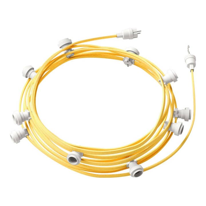 LIGHTINUP S.R.L. - Wholesale String Lights - Lumet System catenary ready to use, 12.5 m with textile cable,