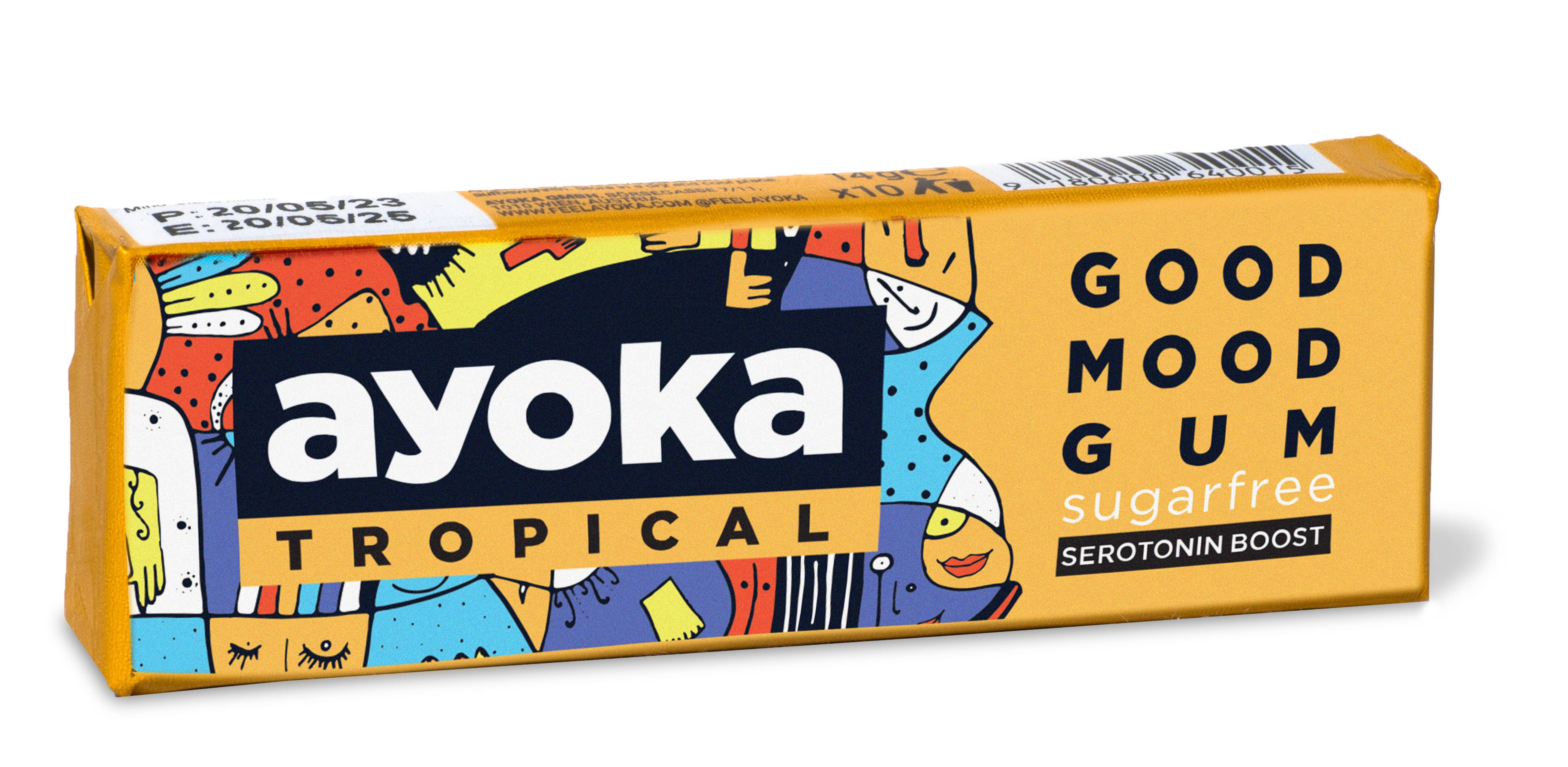 ayoka - Wholesale Chewing Gum - ayoka Good Mood Gum Tropical1