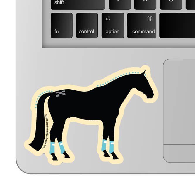 Horse Hollow Press - Wholesale Sticker - 3" Tumbler Horse Sticker / Show Horse Wraps / WATERPROOF6