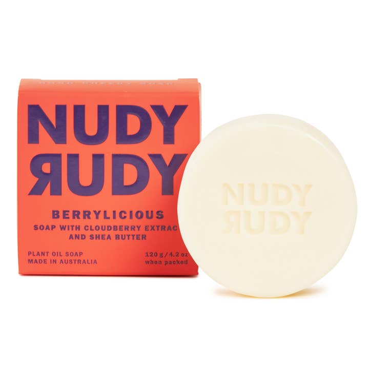 Nudy Rudy Bar Soap 4.2oz - Berrylicious for wholesale by Nudy Rudy