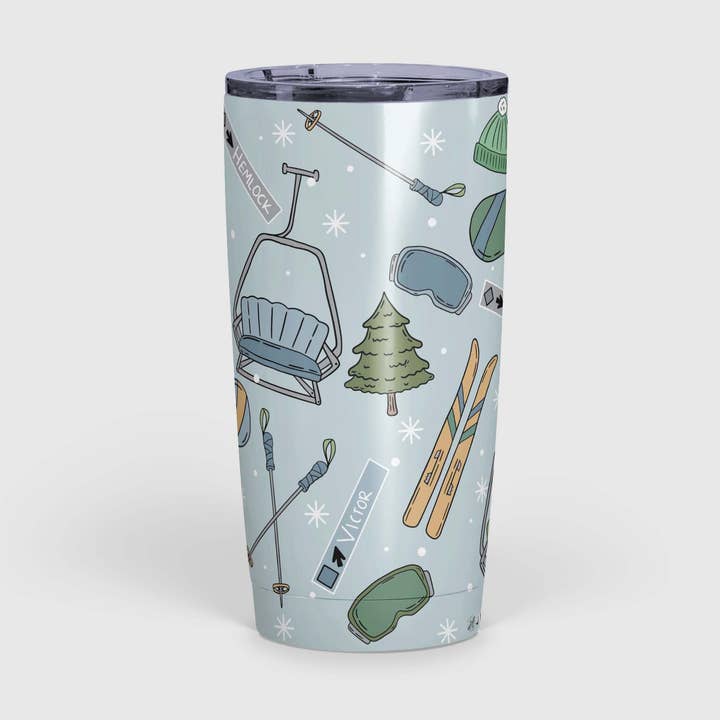 Ski Seizoen 20 oz Geïsoleerde Beker voor wholesale door June Apothicarie