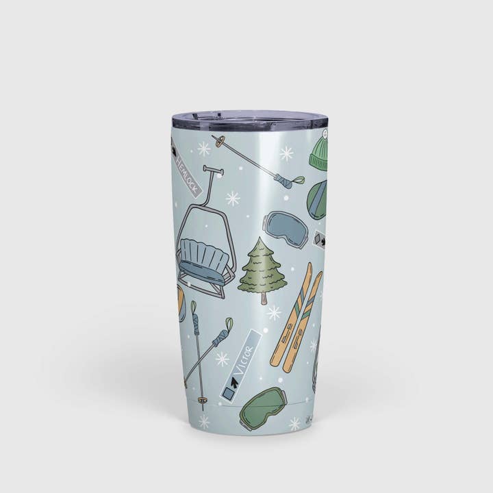 Ski Season 20 oz Insulated Tumbler for wholesale by June Apothicarie