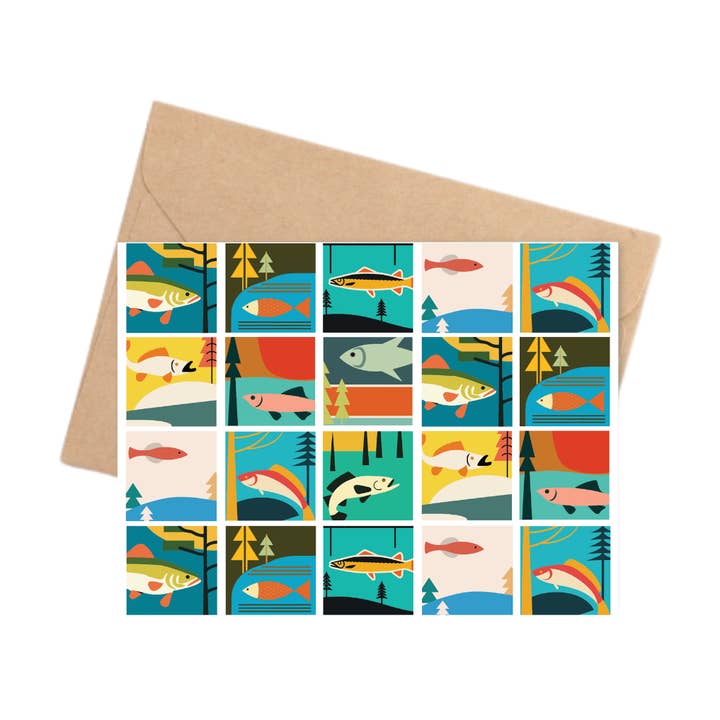 Tarjeta | Collage de peces para venta al por mayor de Creative Compass