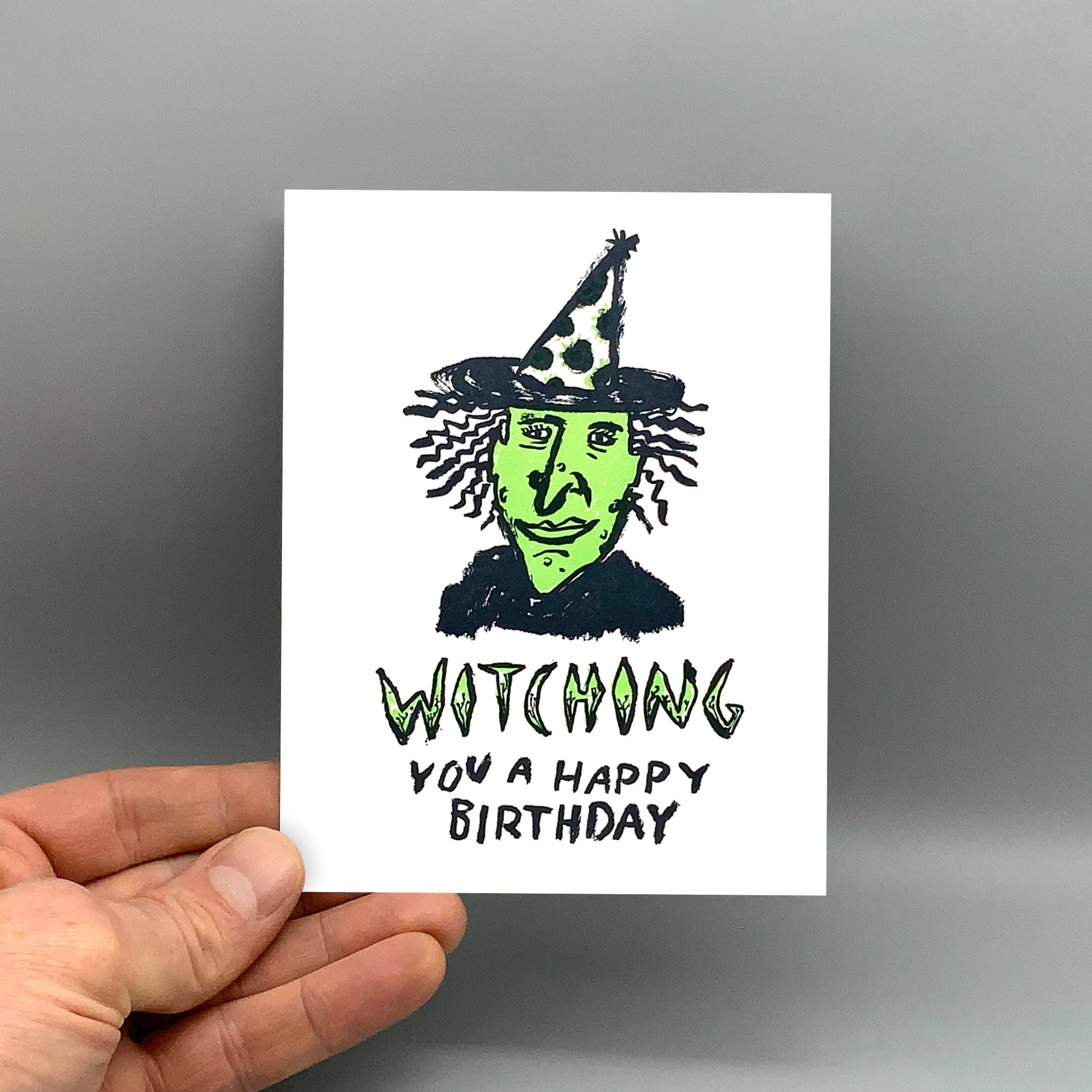 Westland Press - Wholesale Birthday Card - Witching Birthday - Letterpress Printed Birthday Card1
