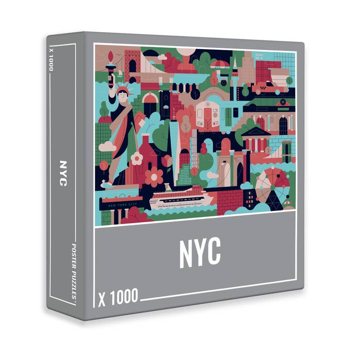 New York City 1000 brik puslespil til voksne for engroshandel hos Cloudberries Jigsaw Puzzles
