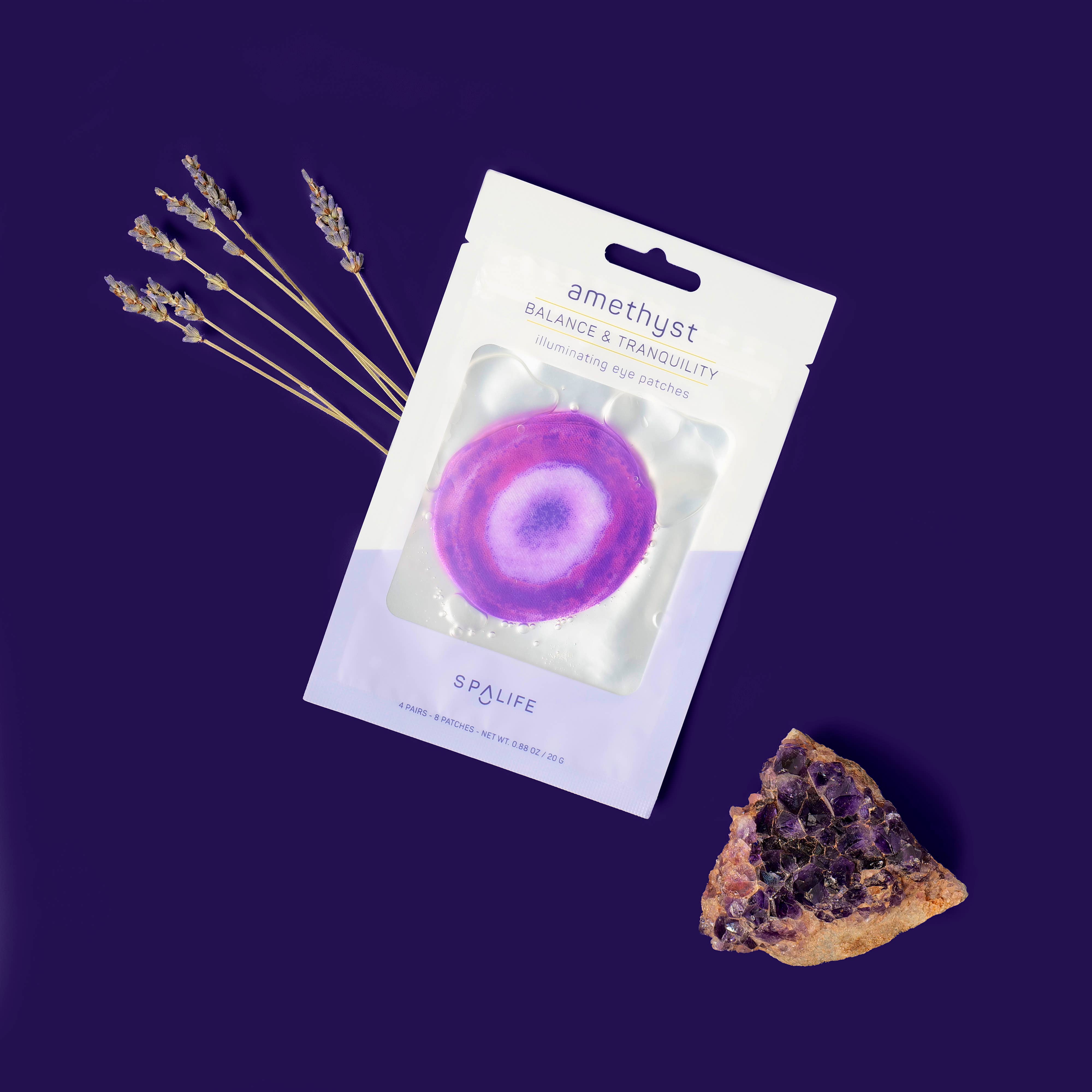 My Spa Life - Wholesale Eye Treatment Mask - Illuminating Eye Patches - 4 Pairs - Amethyst Inspired2