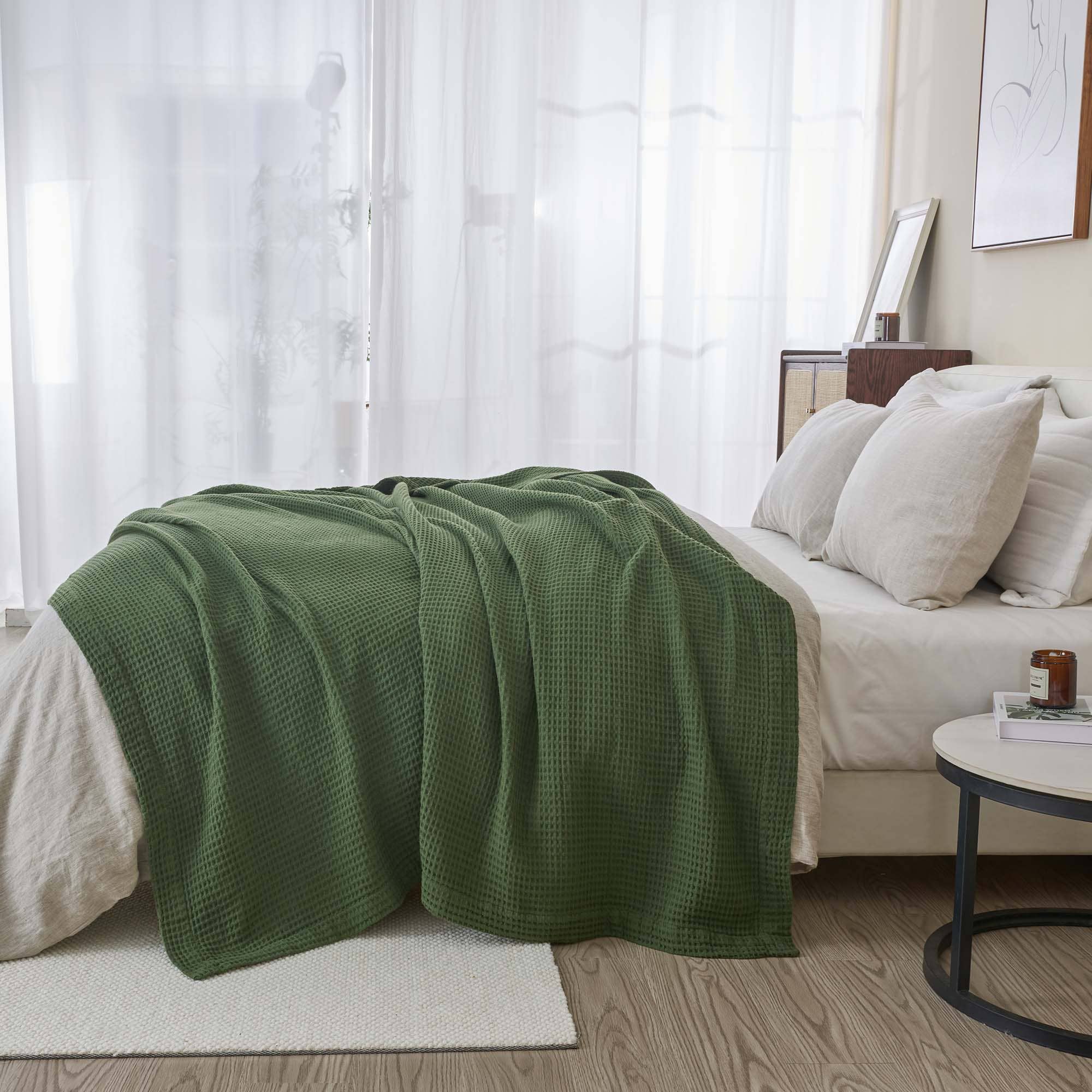 BH Collective - Wholesale Bedding Blanket - Bed Blanket - 100% Cotton Waffle Weave - Mikala Collection44