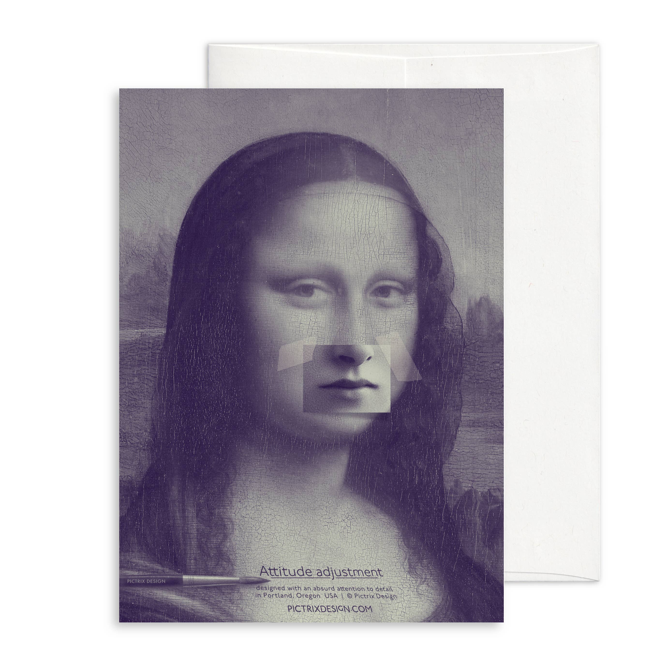 Pictrix Design - Wholesale Everyday Greeting Card - "Attitude adjustment" A6 greeting card1