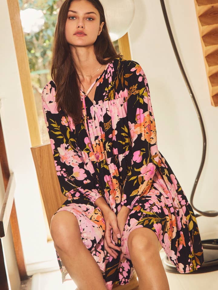 Floral-printed Mini Dress for wholesale by Oddi