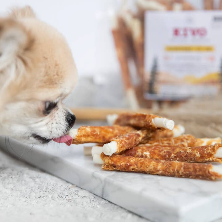 Kivo Petfood - Wholesale Pet Treats - Dog - Dog Snack - Chicken Rod 13cm - 500g1