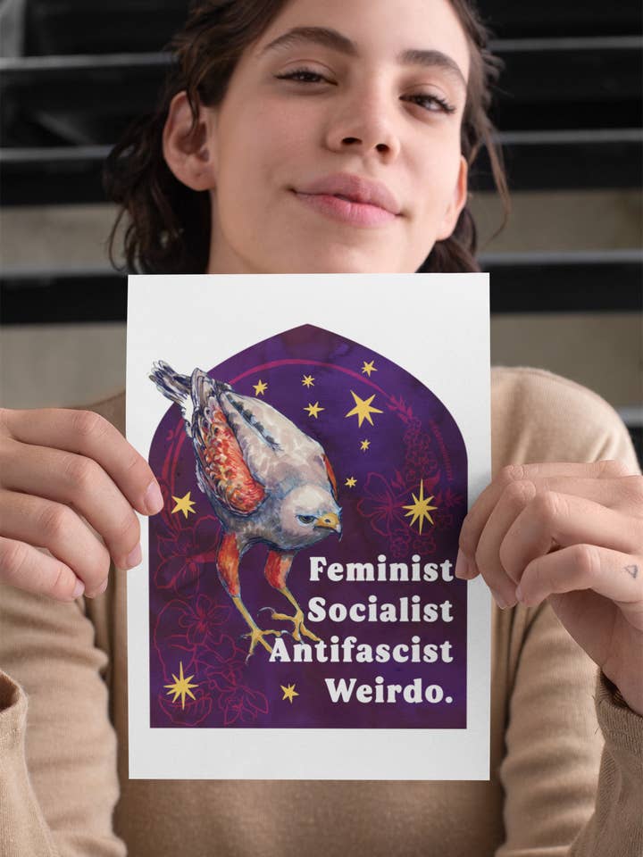 Féministe Socialiste Antifasciste Bizarre : Impression d'Art Féministe pour la vente par Fabulously Feminist