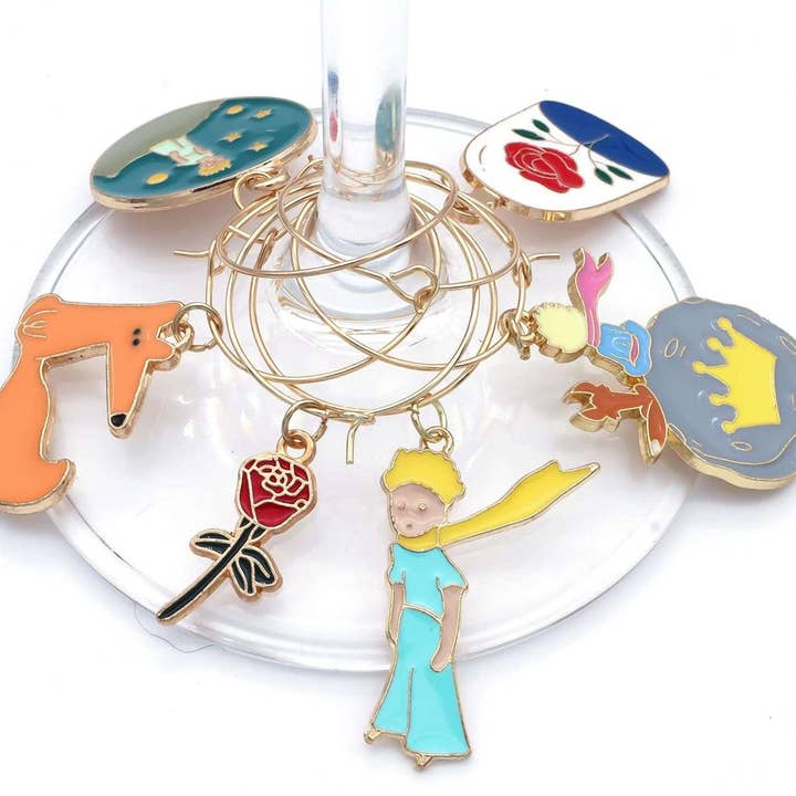 Breloques à vin Le Petit Prince | La magie des livres pour les amateurs de livres pour la vente par Serendipity