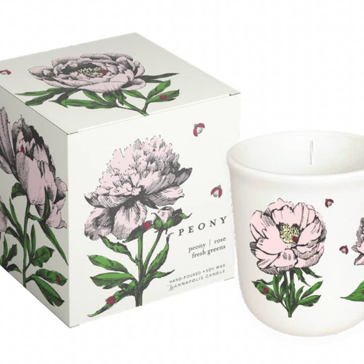 Terrasse : Bougie Pivoine pour la vente par Annapolis Candle