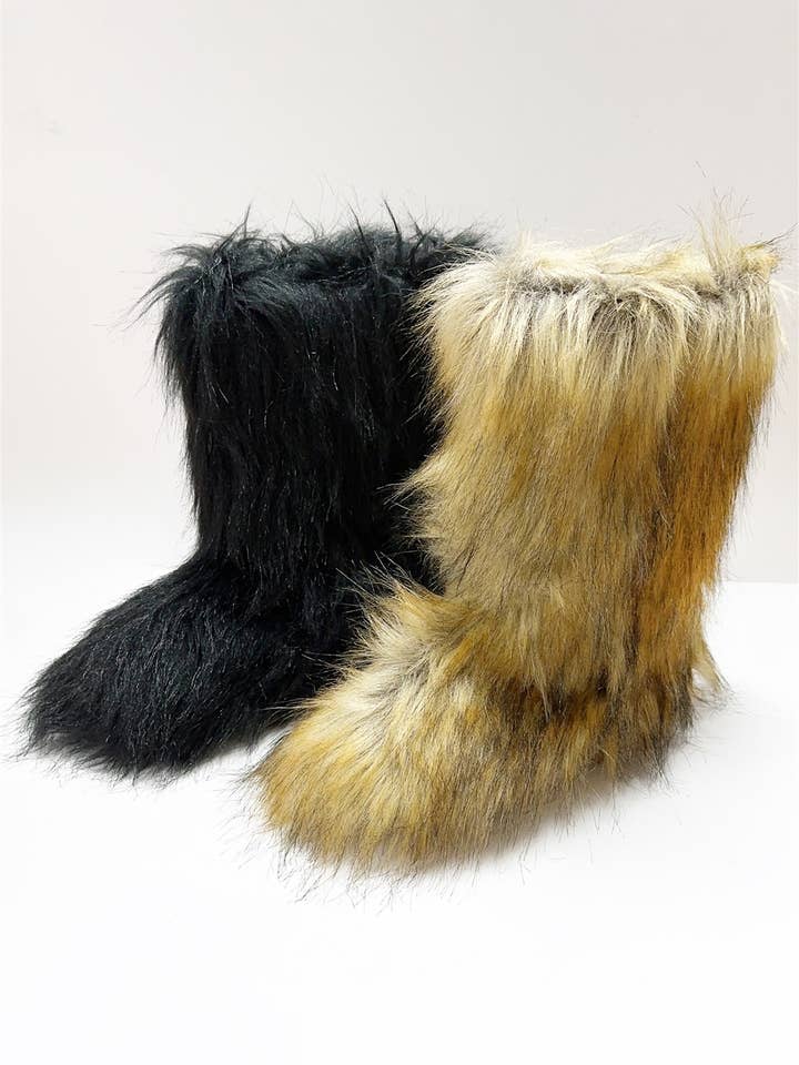 CCOCCI - Wholesale Booties - Women's - GIGI-1 OVERSIZED FAUX FUR BOOT3