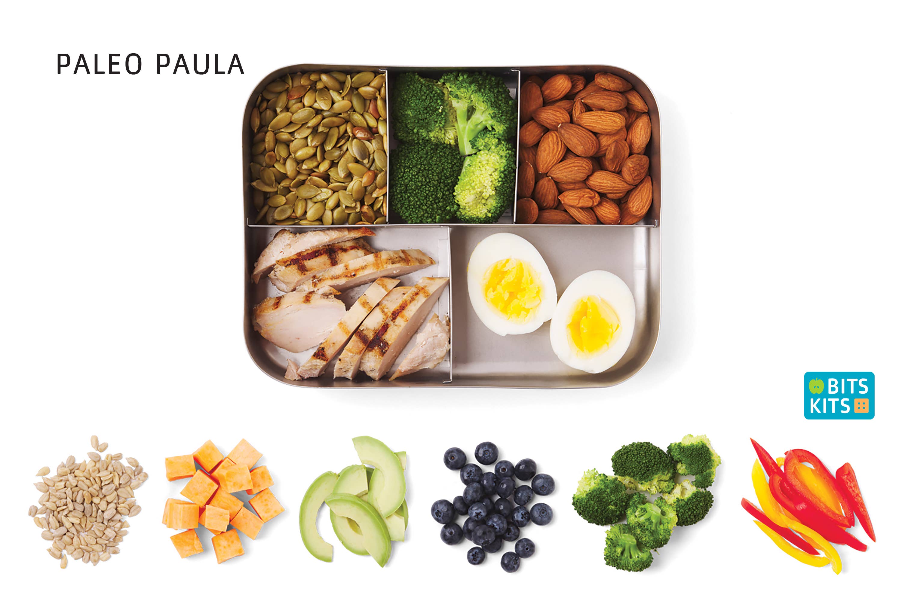 Fox Run Brands - Vendita all'ingrosso Cestino/borsa pranzo - Bambini - Contenitore Bento in acciaio inox Bits Kits, 15,8 x 21 cm6