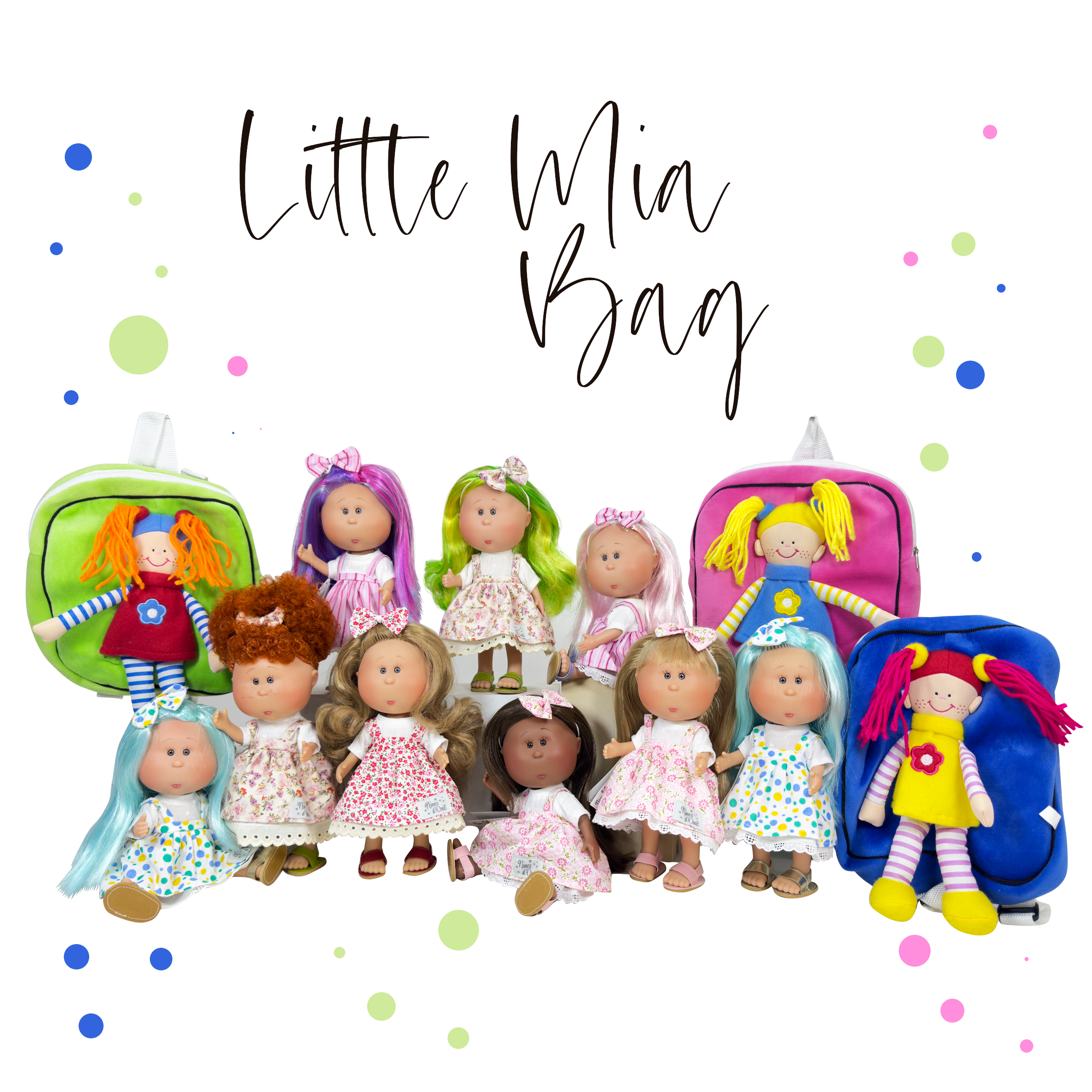 Nines Artesanals d'Onil Dolls - Wholesale Doll - Kids - LITTLE MIA DOLL DISPLAY 5PCS0