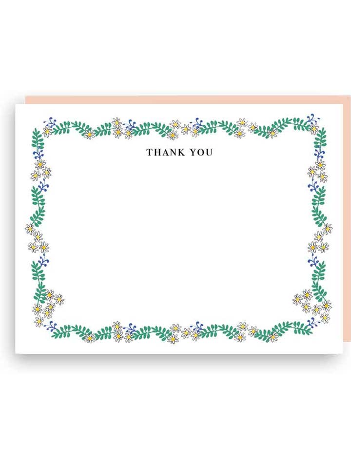 Notizkarten-Set im Folk-Design mit Blumenmuster für den Großhandel von Little Love Press