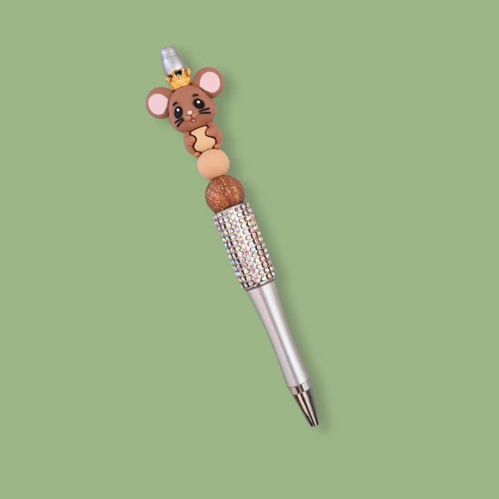 Menoj - Wholesale Pen - Pearl pen - Mouse & Bling