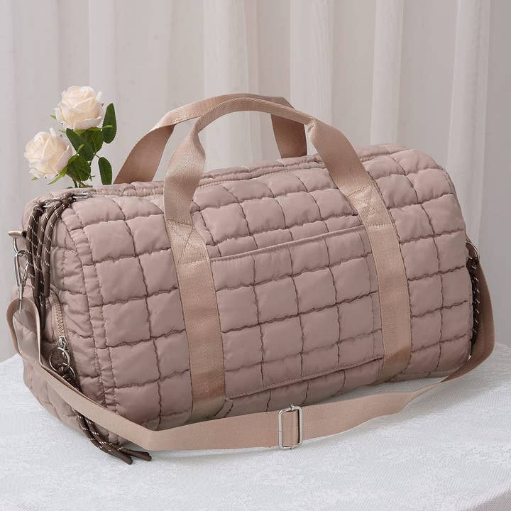 MiMi Wholesale - Wholesale Weekender Bag - Women's - QP774 Quilted Puffer Weekender/Duffel Bag1