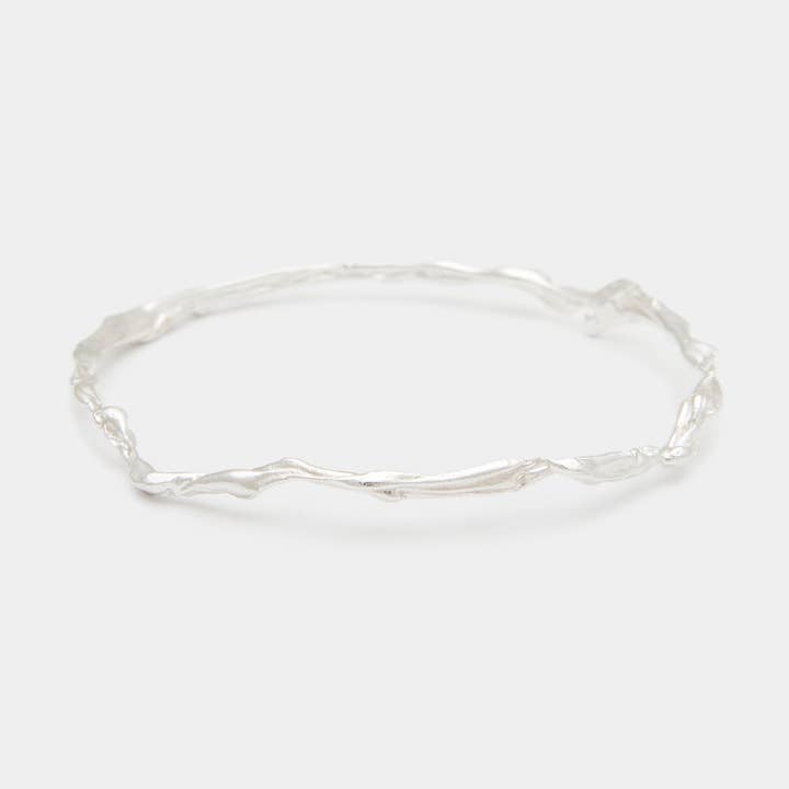 Terra Bangle in Silver for wholesale by Deux Lions Jewelry