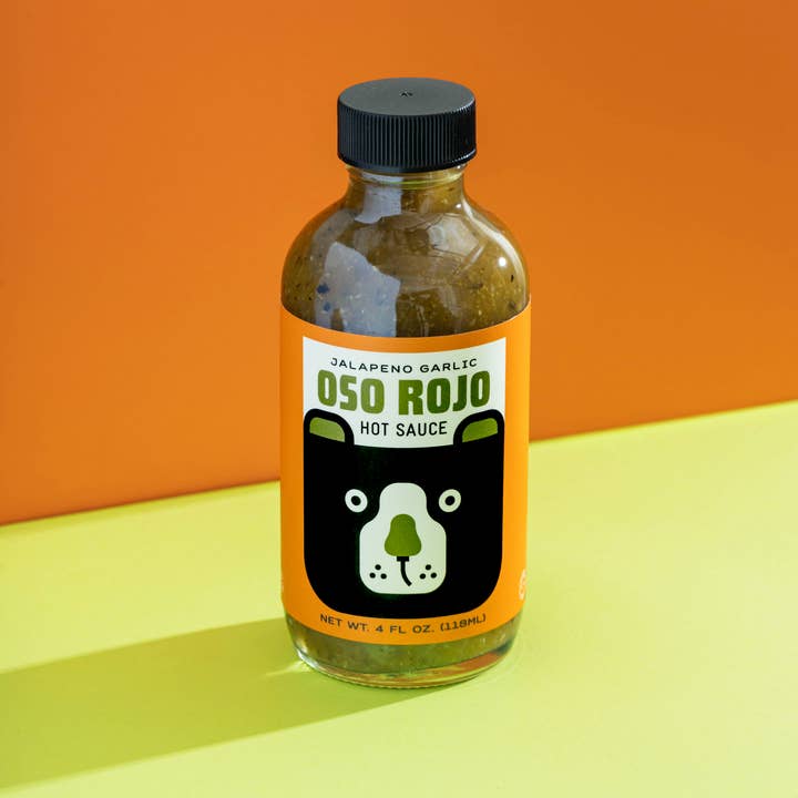 Oso Rojo Hot Sauce - Wholesale Hot Sauce - Jalapeno Garlic - Oso Rojo Hot Sauce 4oz1