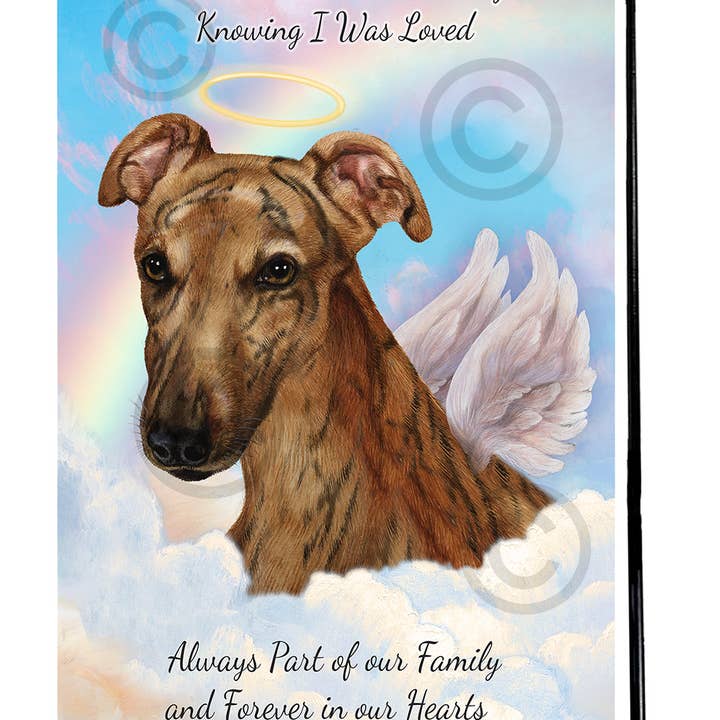 Pet Gifts USA, LLC – wholesale Flag – Greyhound Red Brindle Memorial Flag