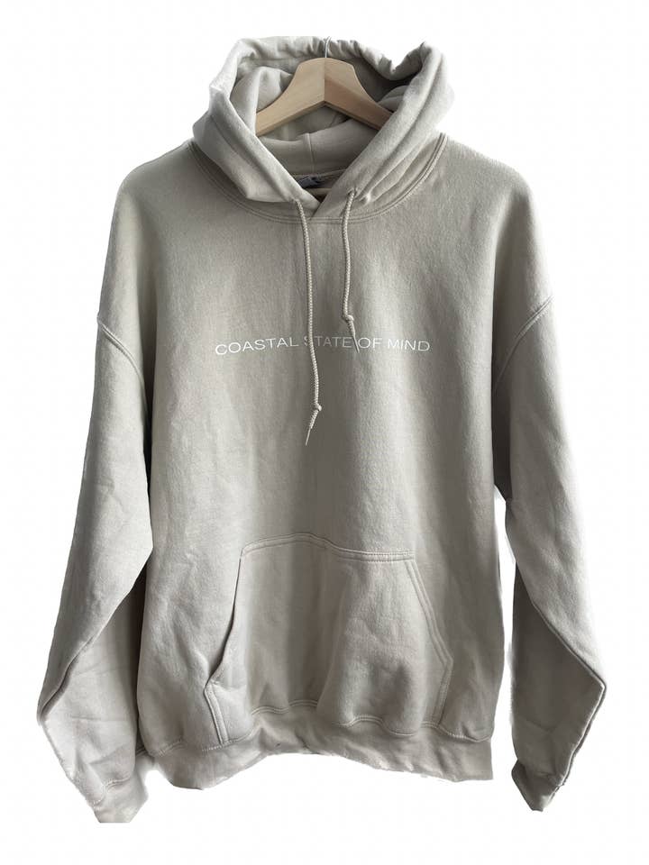 Coastal State of Mind Cotton Unisex Hoodie for wholesale by Serendipity Designs