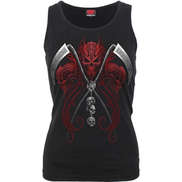 REAPERESS - Razor Back Top Black for wholesale by Spiral