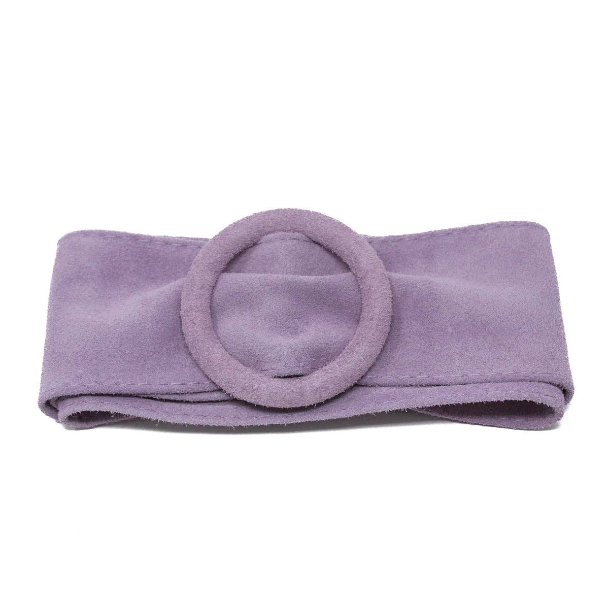 German Fuentes Handbags - Wholesale Belt - Women's - CINT-07 CIRCLE BUCKLE SUEDE BELT0