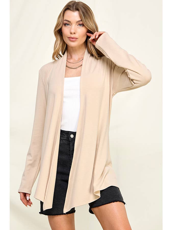 Chris & Carol Apparel - Wholesale Cardigan - Women's - 9029-140-SOFT - Soft and Comfortable Women's Cardigan1