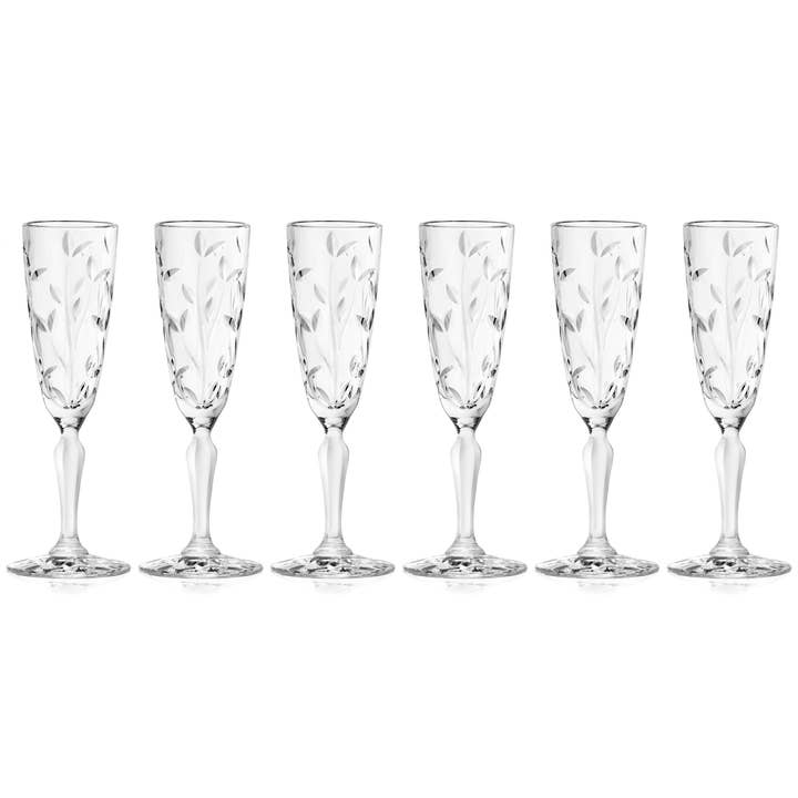 Laurus Champagne Flute, 5.4 oz. Set of 6 for wholesale by Barski