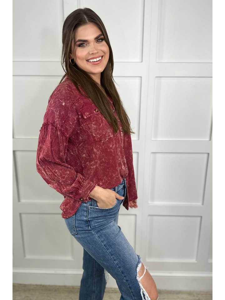 Jess Lea - Wholesale Button Down Shirt - Women's - Dean Button Up Top18