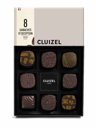 Chocolate Truffle Box Dark, 8 for wholesale by Cluizel USA