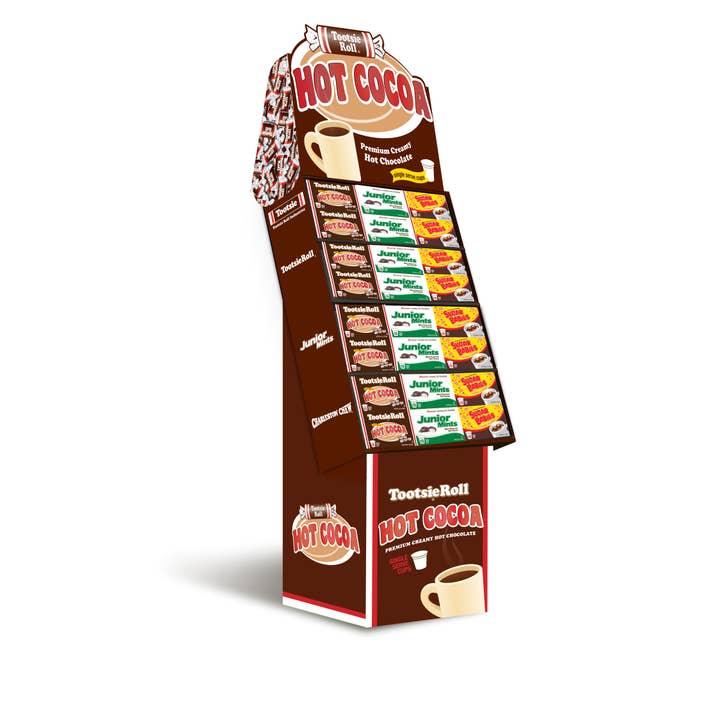 Candy Flavored Hot Cocoa Shipper (48 ct) for wholesale by Two Rivers Coffee