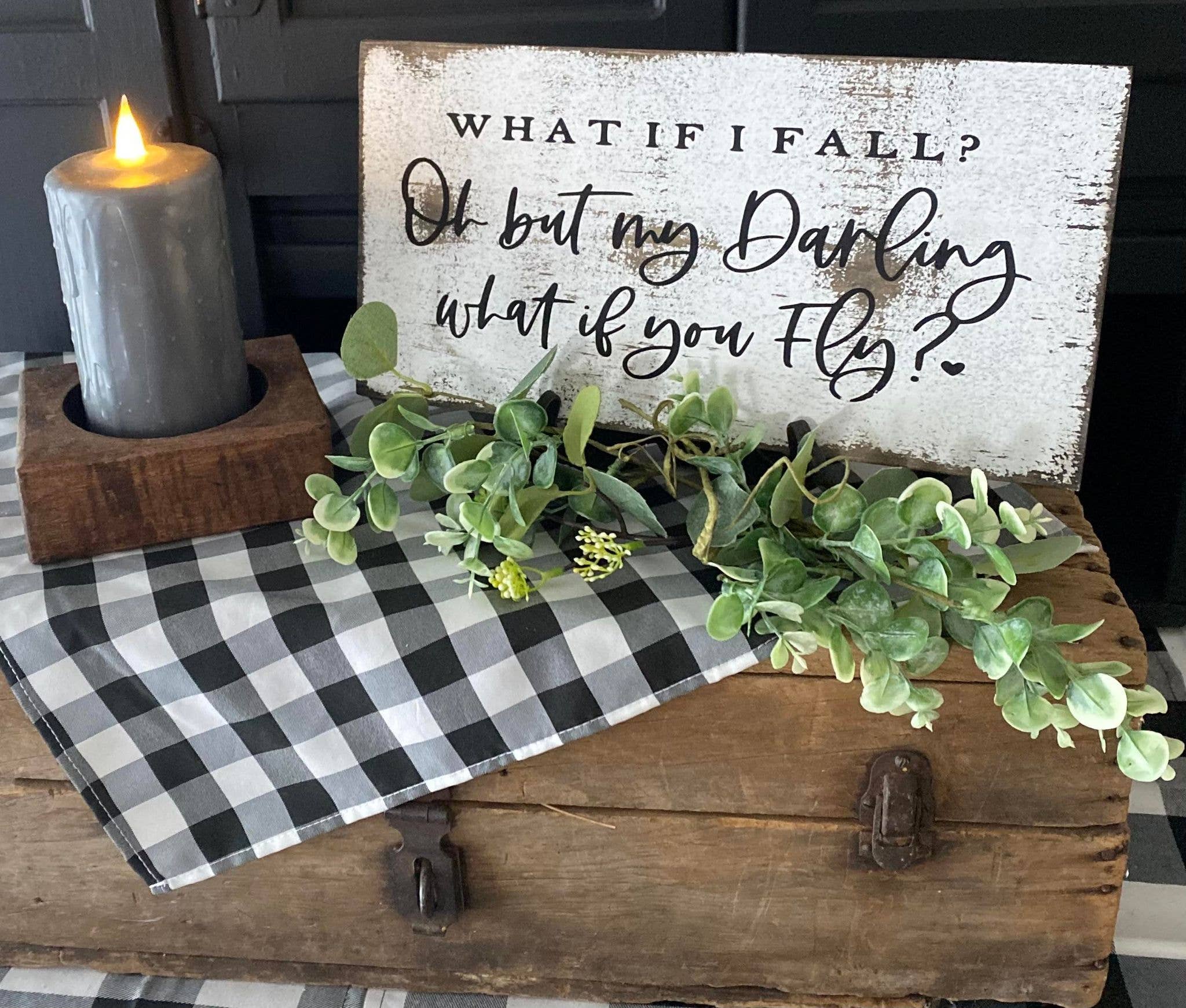 Dudley's Cottage & Gifts - Venta al por mayor Letreros - ¿Y SI ME CAIGO-NIÑOS-MADRE-PADRE-PRIMAVERA?2