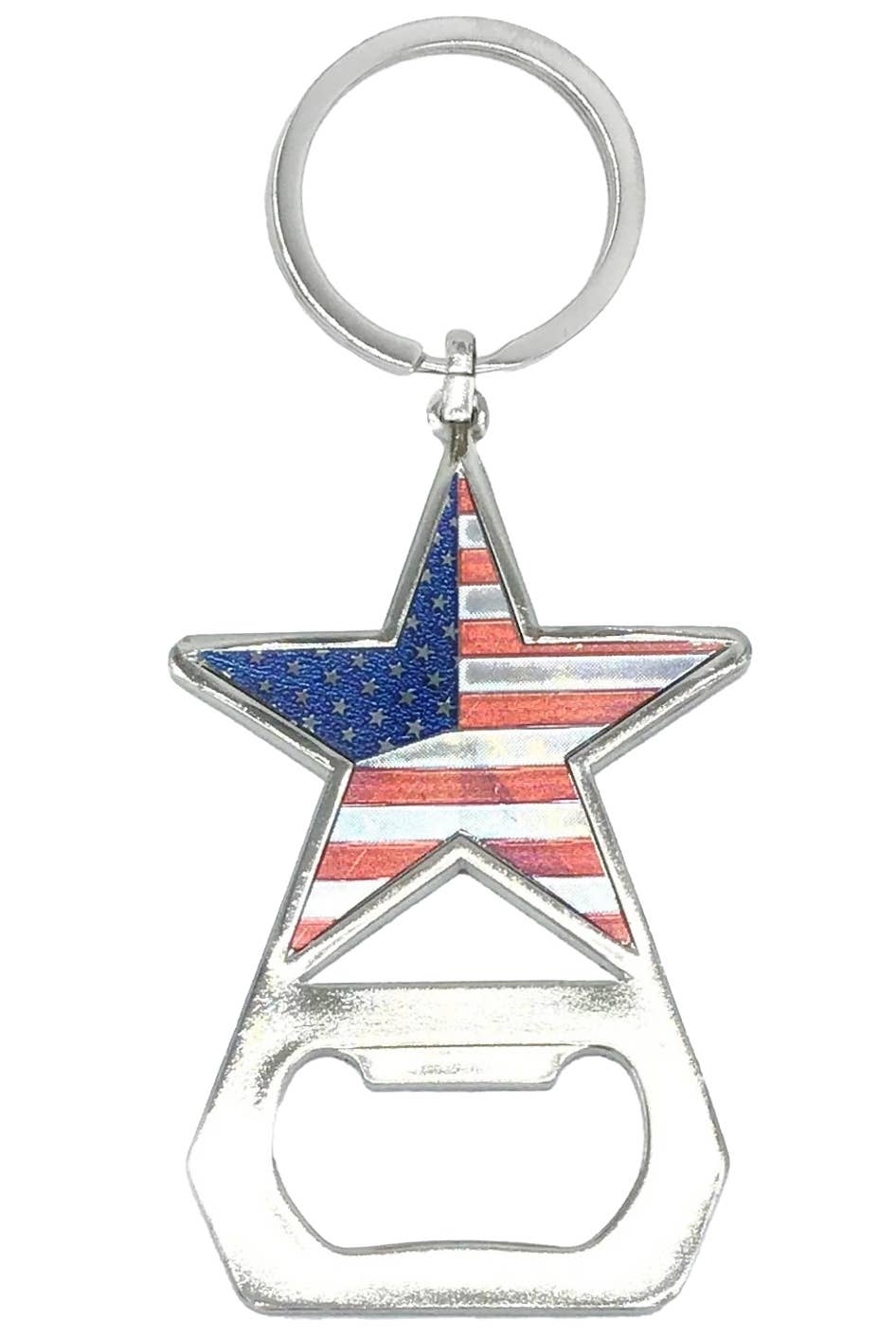 Cap Zone - Wholesale Keychain - Unisex - American Flag Metal Bottle Opener Key Chain1