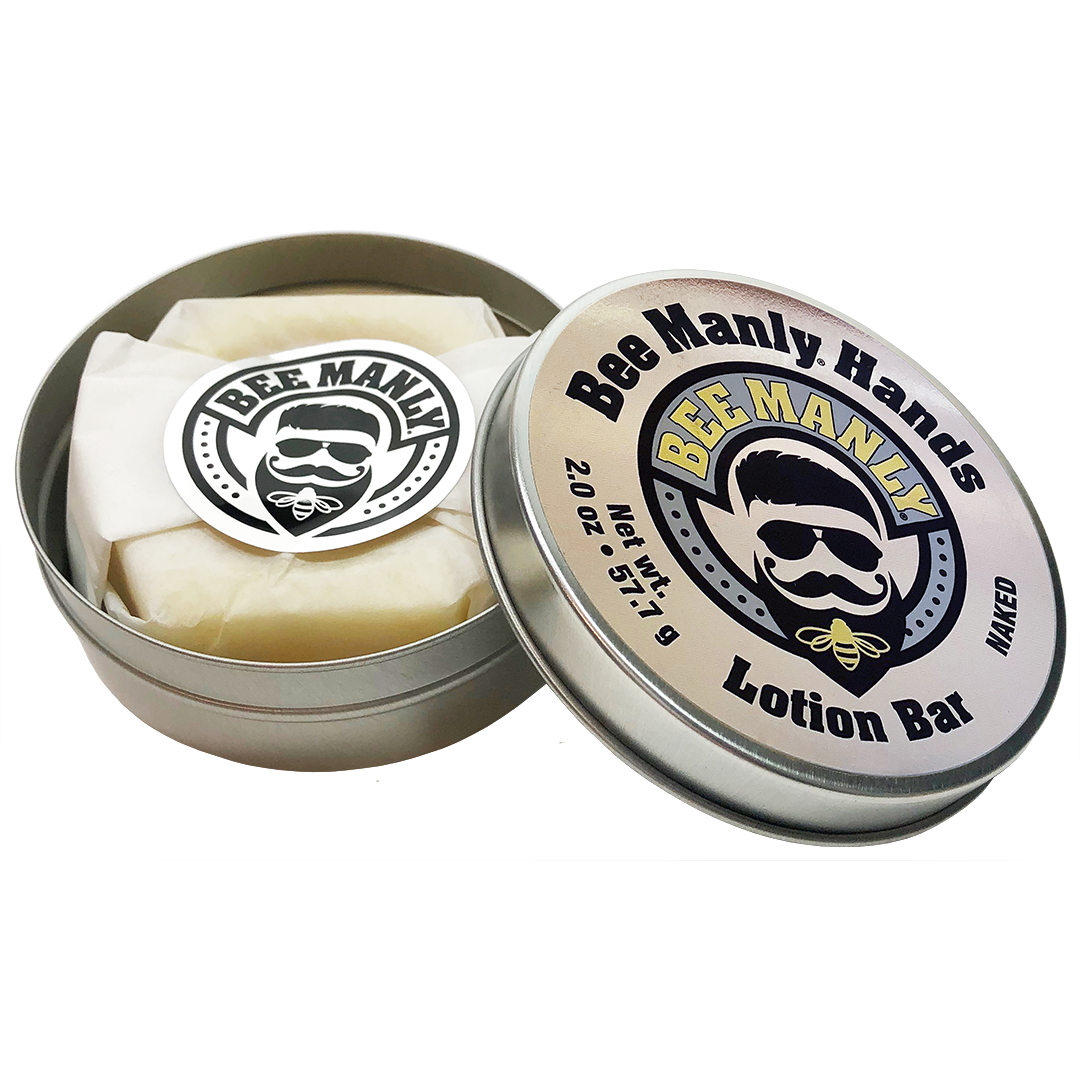 Honey House Naturals - Wholesale Solid Lotion - Bee Manly Hands Lotion Bar5