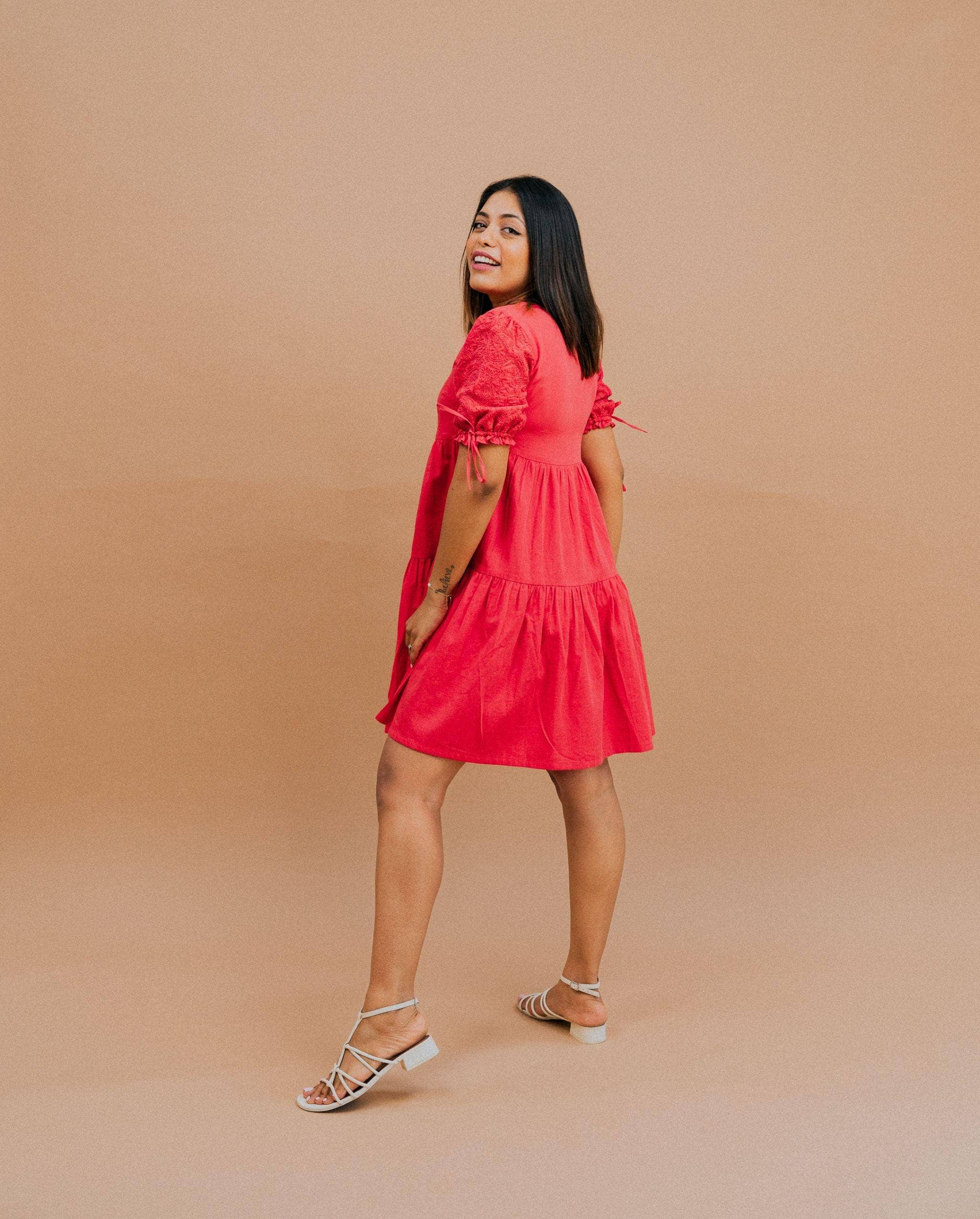 Kaasida | Women Fashion Boutique - Wholesale Dress - Women's - Gulnari Flowy Mini Dress13