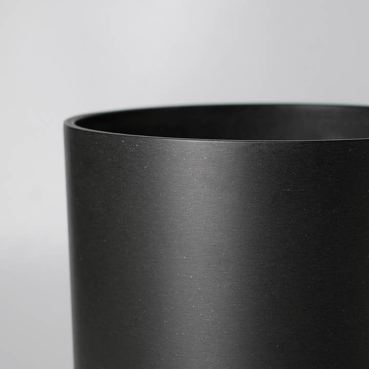 Kanso Designs - Wholesale Plant Pot - 16" | 13" | 12" Black Signature Stone Planter & Saucer