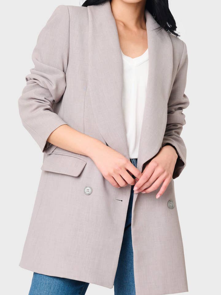 Blazer long à double boutonnage pour la vente par Gibsonlook