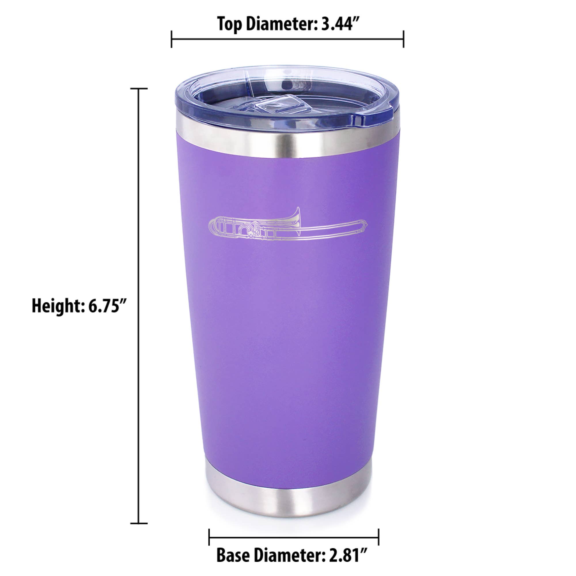 bevvee - Wholesale Insulated Mug/Tumbler - Trombone Insulated Travel Tumbler - Band Musician Gifts19