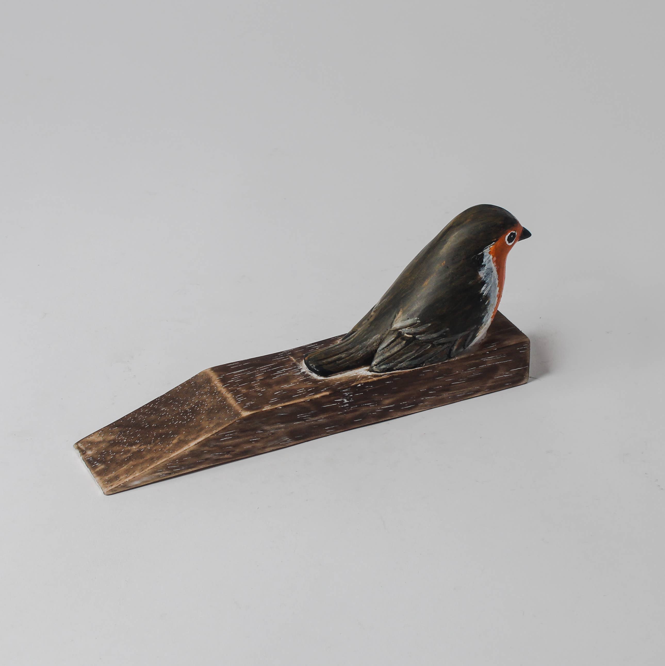 Originals International Ltd – wholesale Door stop – Hand Carved Wooden Robin Doorstop by Archipelago2