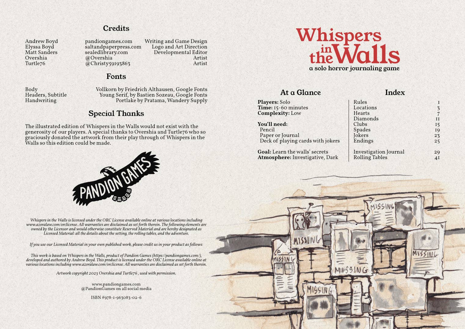 Pandion Games - Wholesale Board Game - Whispers in the Walls 2e4