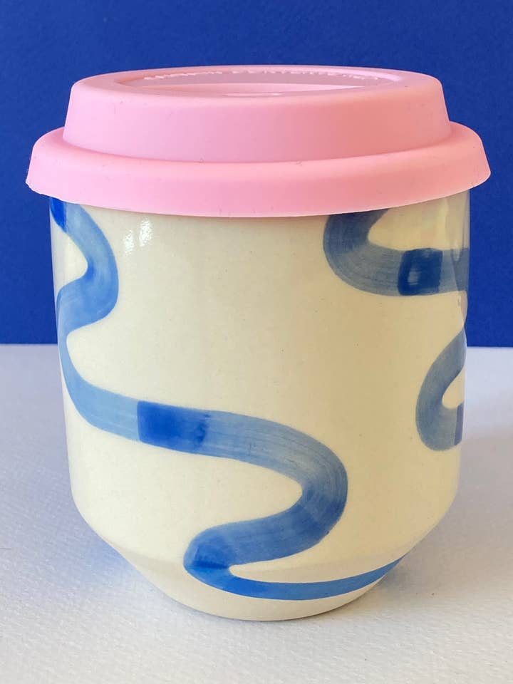 The Moment Cup - Flow - Blue Thick (Made to Order) for wholesale by Steph Liddle