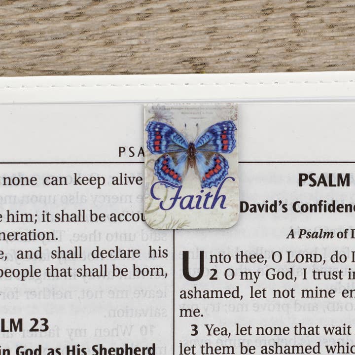 Christian Art Gifts - Wholesale Bookmark - Magnetic Bookmark Set Mini Butterfly Blessings